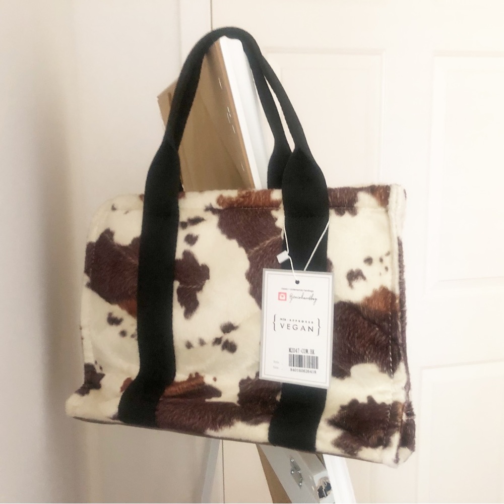 NWT. Animal Print Satchel with Detachable Guitar Strap